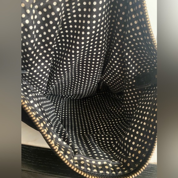 Kate Spade New York Black Leslie Nylon Foldover Crossbody Satchel - Picture 6 of 9